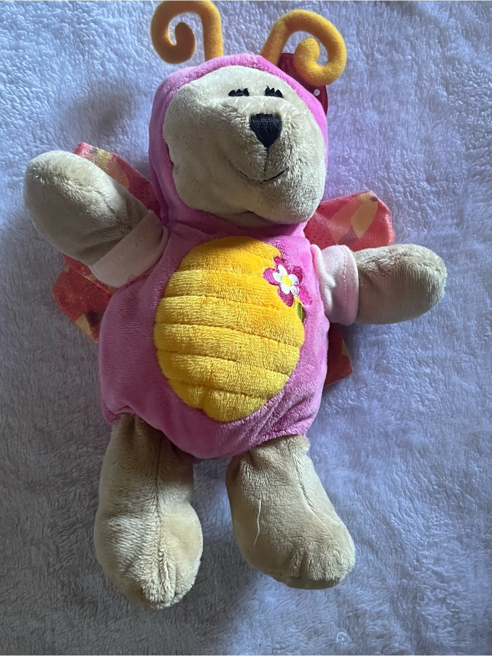 2008 Starbucks Bearista Bear Plush With Pink Butterfly Costume 74th Edition NWT